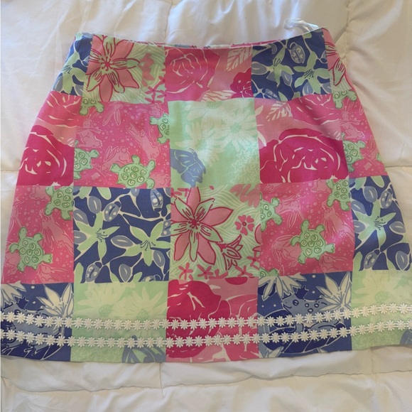 Lilly Pulitzer Dresses & Skirts - White label Floral Patchwork Skirt - Multicolor